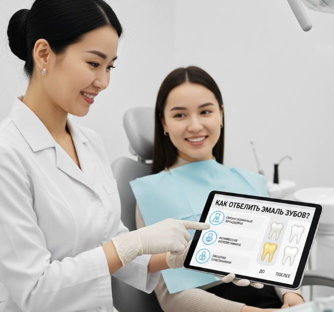 Как отбелить эмаль зубов? Профессиональные процедуры.