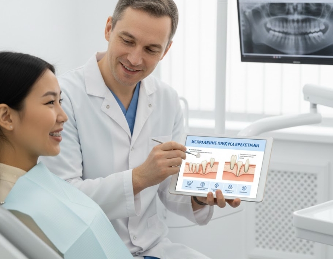 Можно ли исправить прикус брекетами?